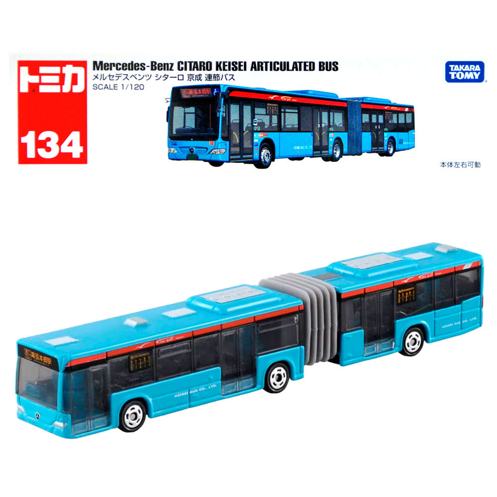 TOMICA PREMIUM MERCEDES-BENZ CITARO KEISEI ARTICULATED BUS NO.134 TOMICA PREMIUM MERCEDES-BENZ CITARO KEISEI ARTICULATED BUS NO.134
